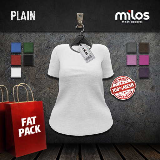 .:MiLOS:. Plain Shirt - Fat Pack - Female