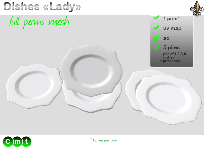 -----LS Inc. Full Perms Dishes "Lady"----- 