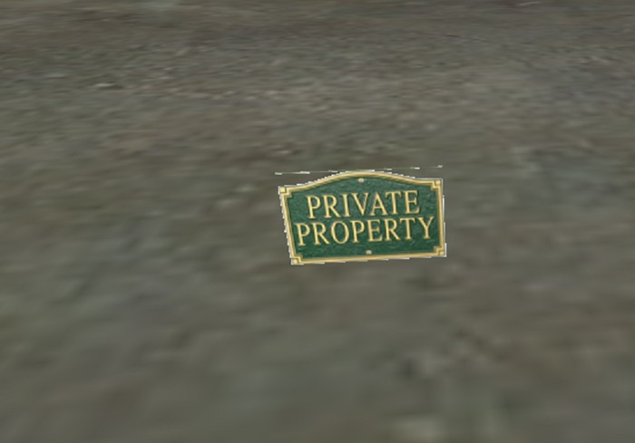 private sign