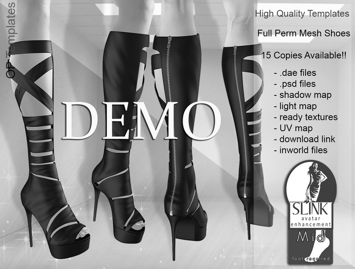 DEMO Nadia Slink Boots Mid Feet - Semi Exclusive - Full Perm *OP TEMPLATES* 017