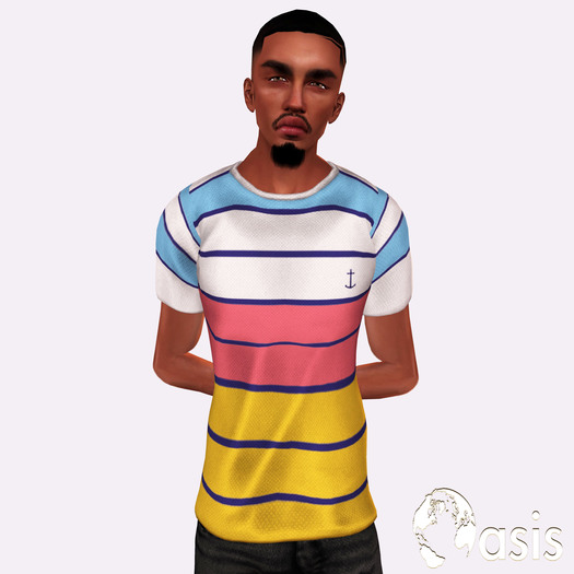 ::O A S I S:: Navy - Male T-Shirt