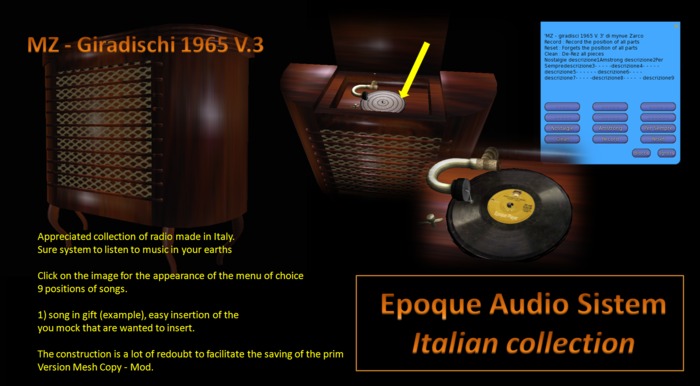 MZ - giradischi 1965 V. 3 - BOX