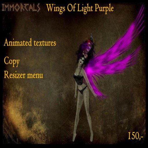 IMMORTALS WINGS OF LIGHT BLACK