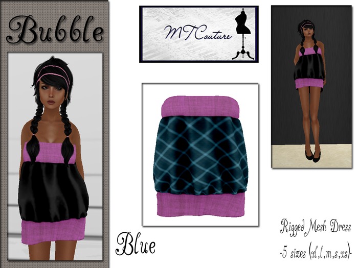 .:MTC:. Bubble Dress Blue