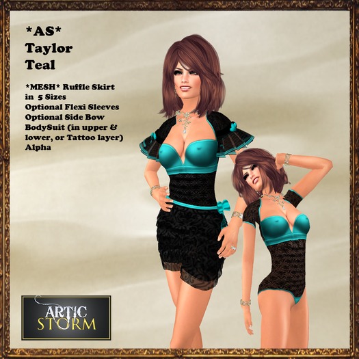 *AS* Taylor Teal  Mesh
