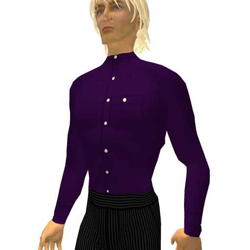 Collarless Shirt Maroon