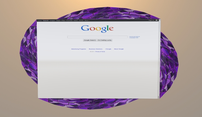 Purple Stained Glass Oval Web TV