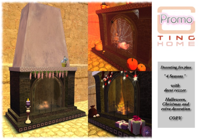 Promo! .:TGH Decorating Fireplace "4 Seasons Vs1" 
