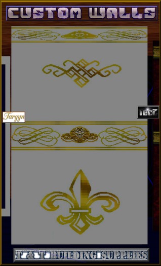 T & T -Wall-FancyTouchGold