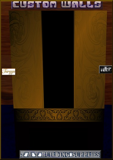 T & T -Wall-60s Gold N Black