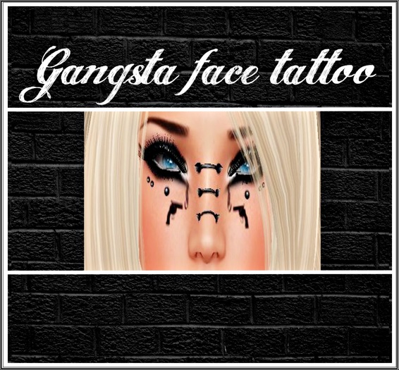GANGSTA FACE TATTOO
