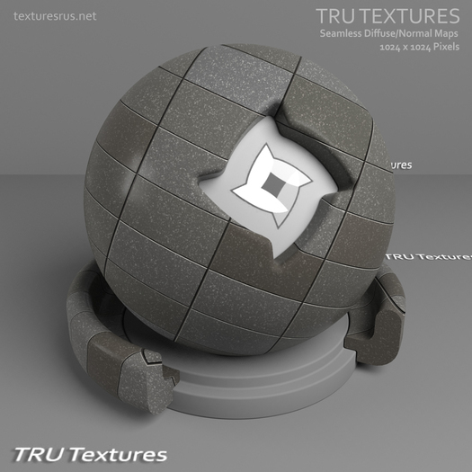 Seamless Modern Tile Materials  - Brown/Grey - Diffuse Normal Specular 