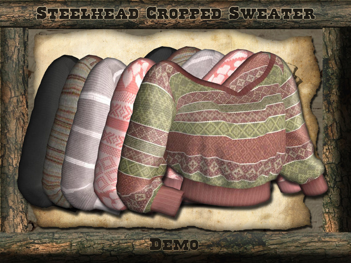 Steelhead Cropped Mesh Sweater DEMO