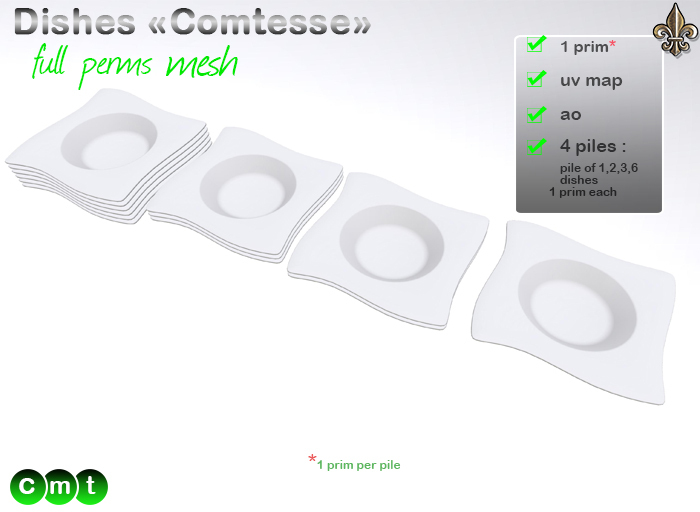 -----LS Inc. Full Perms Dishes "Comtesse"----- 