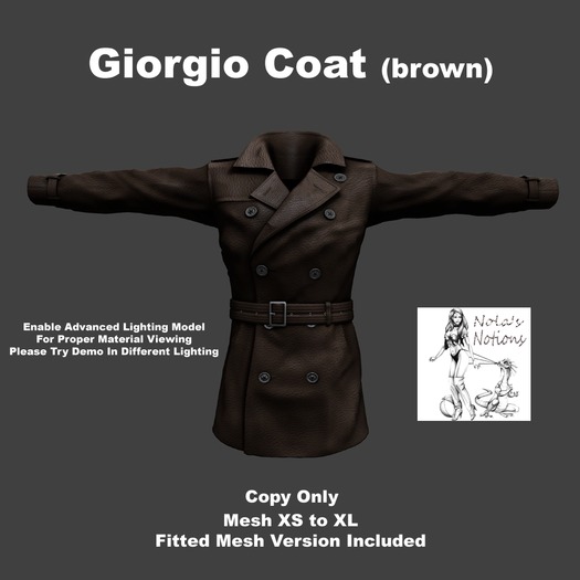 Giorgio Leather Coat (brown)