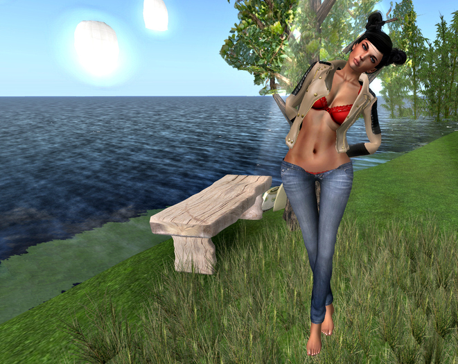 Skinny Jeans Navy bleached - (tm) freeaky