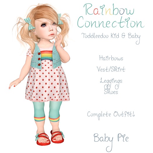 *Baby Pie* Rainbow Connection TD Complete Outfit