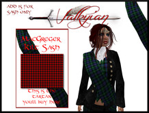 ~Valkyrian~ Ancient MacGreger Fem Kilt Sash
