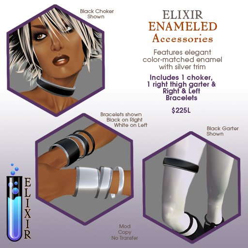 ELIXIR Enameled Accessories-BLACK