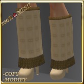 LW_ Boxed Mesh Boots with 3 Lilies - Suede Platinum