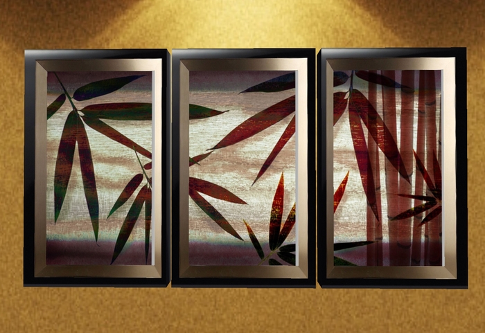 Japanese Art Tryptich - Bamboo