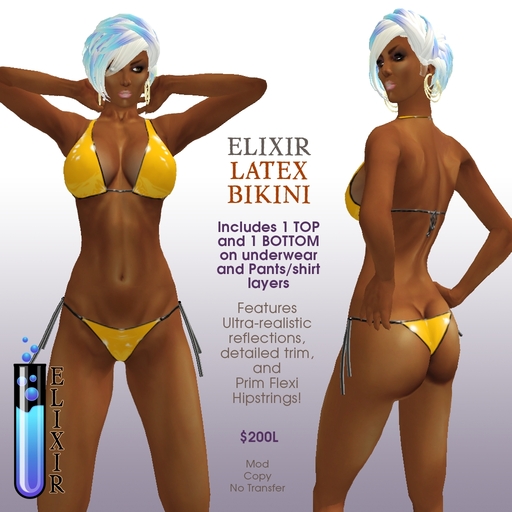 ELIXIR Latex Bikini -PINK