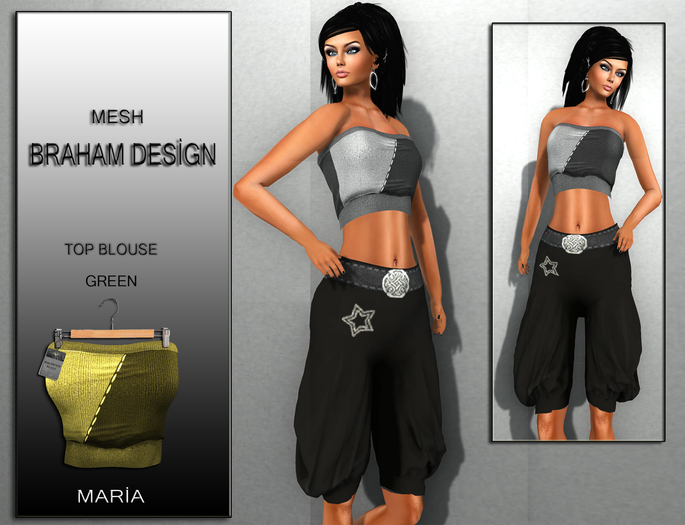 Braham Design Maria Green Top