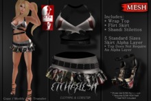 [Etchaflesh] Scream Queen Flirty Outfit W/ SLINK HIGH shoes