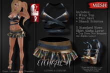 [Etchaflesh] GoGo Flirty Outfit W/ SLINK HIGH shoes