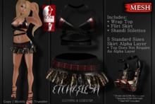 [Etchaflesh] Animalistic Flirty Outfit W/ SLINK HIGH shoes
