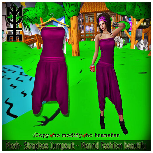 Mesh- Strapless Jumpsuit - Menrid Fashiion beautiful -