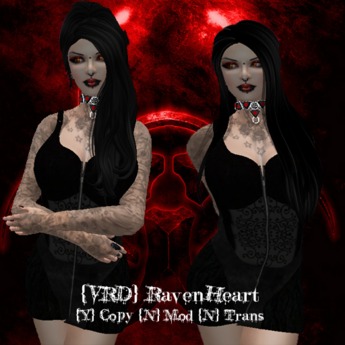 Second Life Marketplace - {VRD} Raven Heart (WEAR)