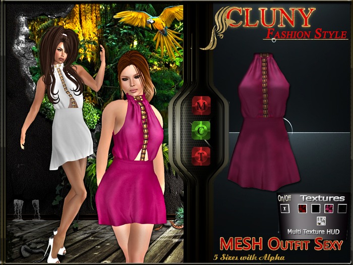 =C.F.S= Mesh Dress Classe with Hud demo