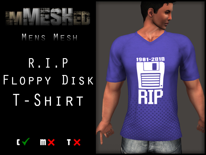 imMESHed - R.I.P Floppy Disk- T-Shirt