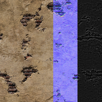 Second Life Marketplace - 30 Seamless Exposed Brick And Plaster Wall ...
