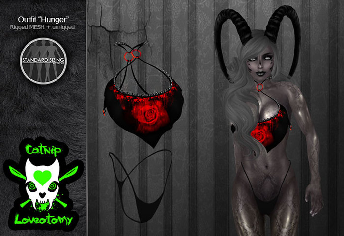 .::: Catnip Loveotomy :::.- Outfit "Hunger"