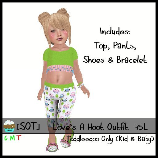 [SOT] Love's A Hoot - Lime Outfit