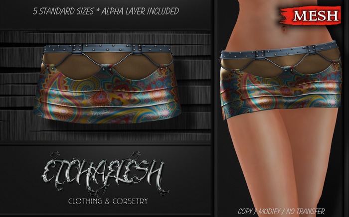 [Etchaflesh] GoGo Rave Mini Skirt MESH