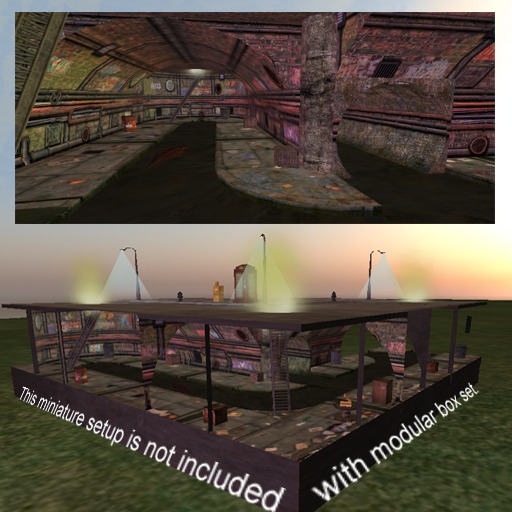 Slum City - Modular Sewer System Miniature (105 prims)