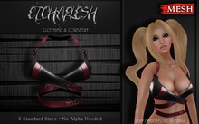 [Etchaflesh] Downtown Abbey Wrap Top MESH