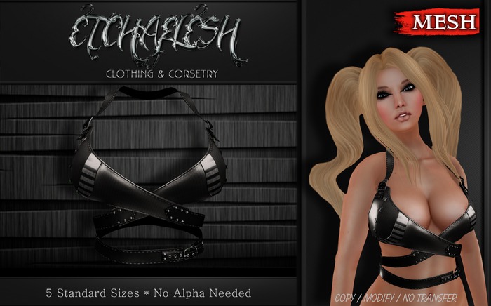 [Etchaflesh] Mobscene Wrap Top MESH