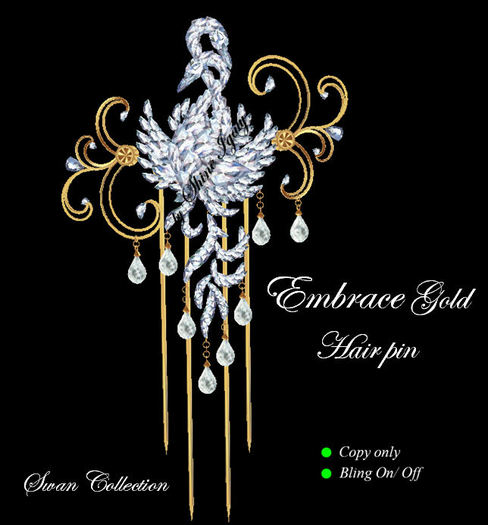 Embrace Gold Hair Pin