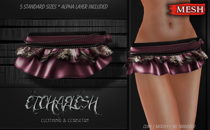 DEMO [Etchaflesh] Swish Ruffled Mini