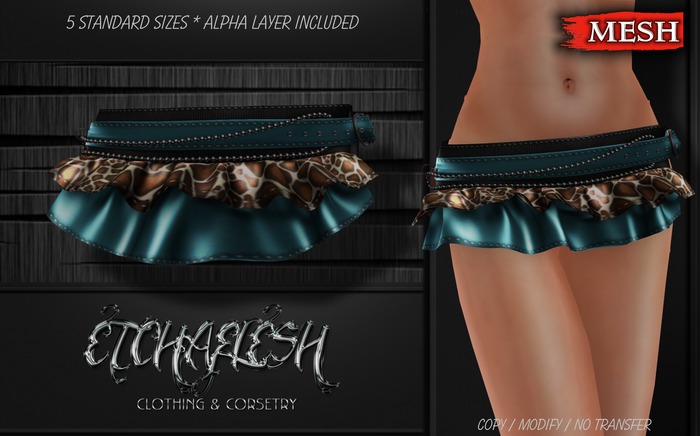 DEMO [Etchaflesh] Back In Black Ohhh Skirt