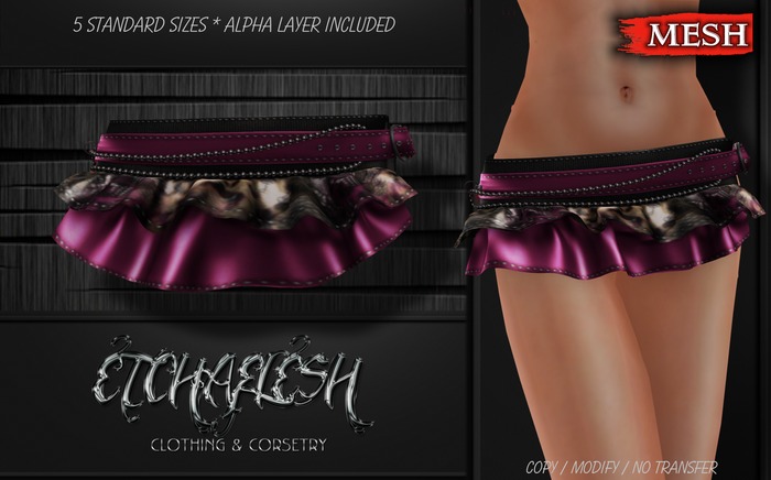 DEMO [Etchaflesh] Wild Thing Ruffled Mini