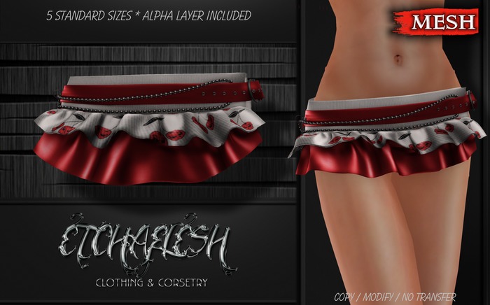 DEMO [Etchaflesh] Cherry Pie Ruffled Mini