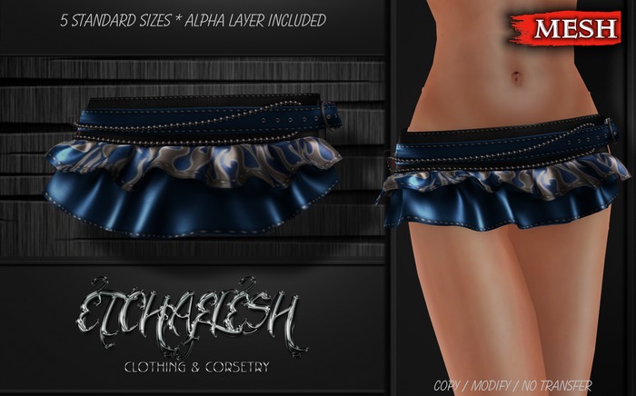 DEMO [Etchaflesh] Ice And Fire Ruffled Mini