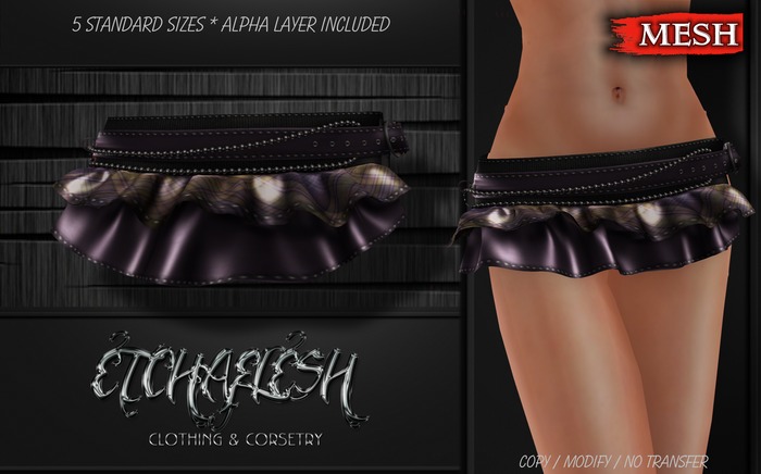 DEMO [Etchaflesh] Plaiditude Ruffled Mini