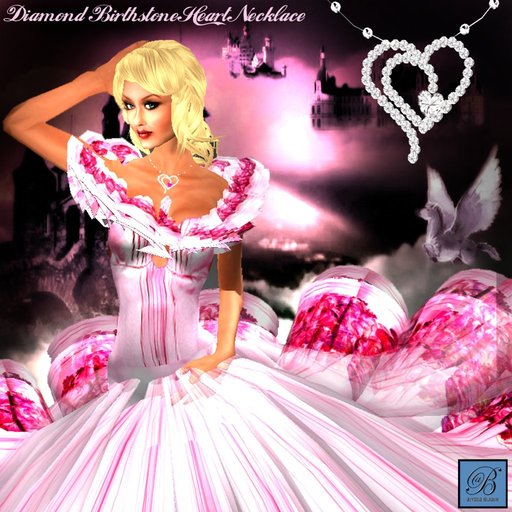 Alyssa Bijoux  - Diamond Heart Necklace