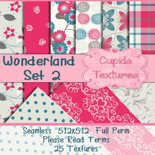 *Cupids Textures * 25 WONDERLAND Set 2